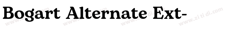 Bogart Alternate Ext字体转换